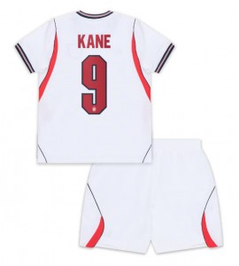 Englanti Harry Kane #9 Jalkapallovaatteet Lasten Kotipeliasu MM-kisat 2026 Lyhythihainen (+ Lyhyet housut)